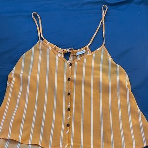 Yellow striped tank